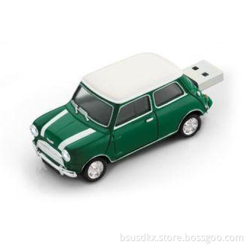 Mini Cooper Unique USB Flash Drives Plastic Car Shaped 2GB